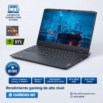 IDEAPAD GAMING 3/RYZEN 5/8GB/RTX 3050 4GB