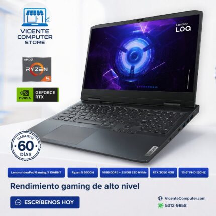 IDEAPAD GAMING 3/RYZEN 5/16GB/RTX 3050 4GB