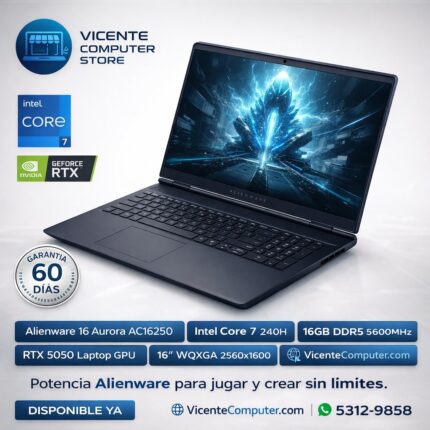 ALIENWARE 16 AURORA/CORE 7/RTX 5050 8GB