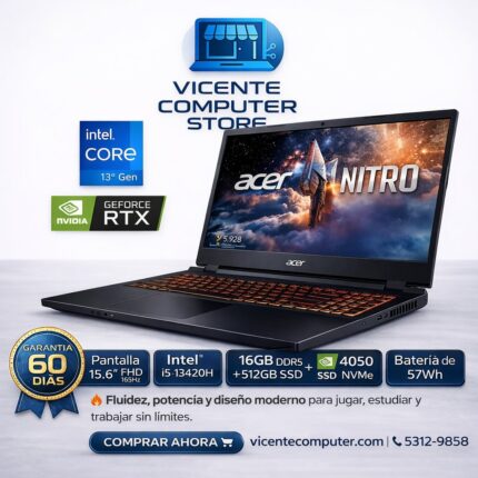 NITRO V15/CORE I5/RTX 4050 6GB