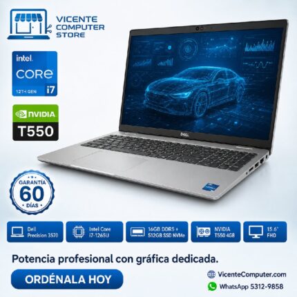 DELL PRECISION 3570/CORE I7/NVIDIA T550 4GB