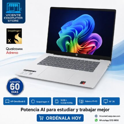 OMNIBOOK 5/SNAPDRAGON X/16GB/OLED 2K