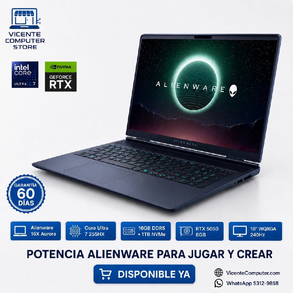 scaled_1000147229 ALIENWARE/ULTRA 7/16GB/RTX 5050 8GB - Imagen 1