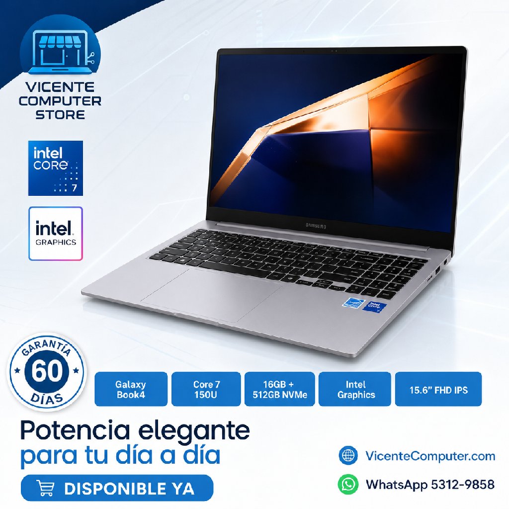 scaled_1000147995 SAMSUNG GALAXY BOOK 4/CORE 7 150U/16GB/512GB SSD - Imagen 1