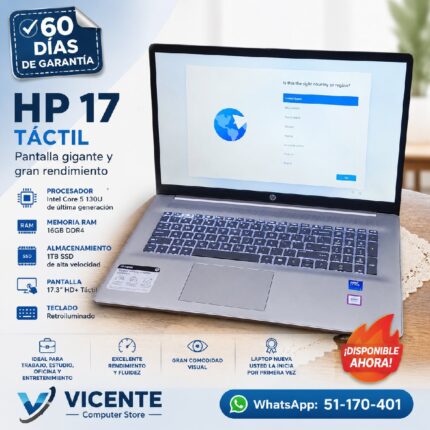 HP 17/ core 5 120U/ 16GB RAM DDR5/ 1TB SSD
