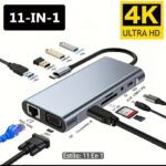 Estación de acoplamiento USB C 11 EN 1
