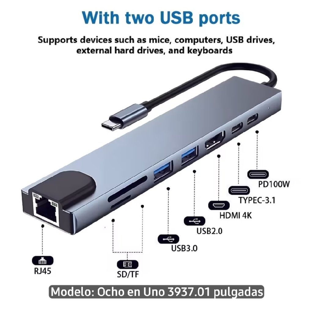 scaled_1000887335 Adaptador USB C HUB 8 en 1 - Imagen 1