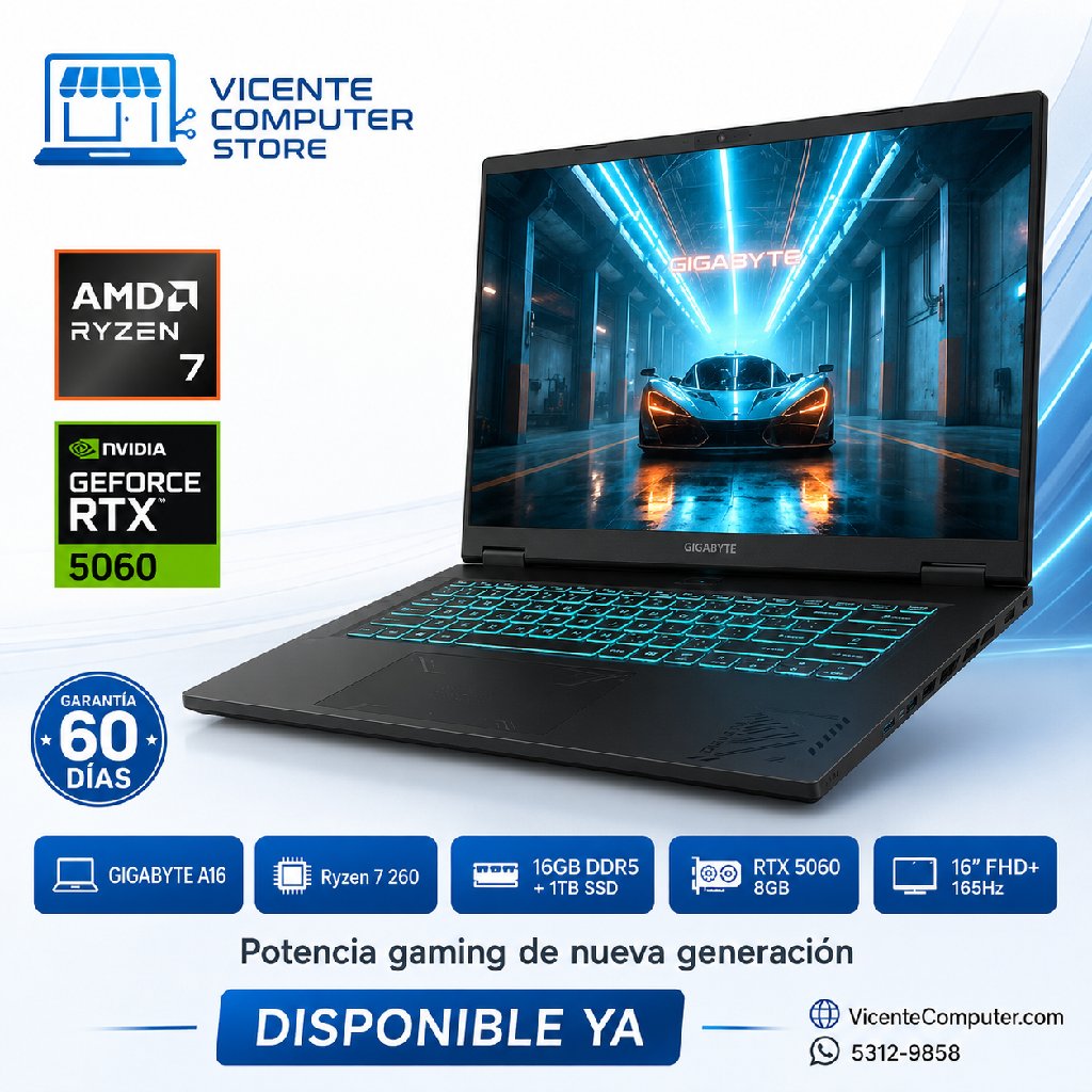 scaled_1000155378 GIGABYTE GAMING A16/RYZEN 7/RTX 5060 8GB - Imagen 1