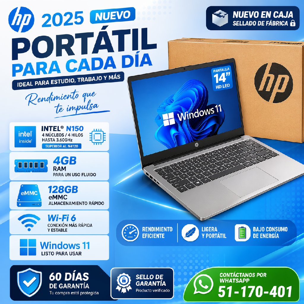 scaled_1000855444 HP 14 N150( 4/ 128) - Imagen 1