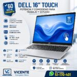 Dell 16/core 5 120U/8GB DDR5/512GB/16"FHD TÁCTIL