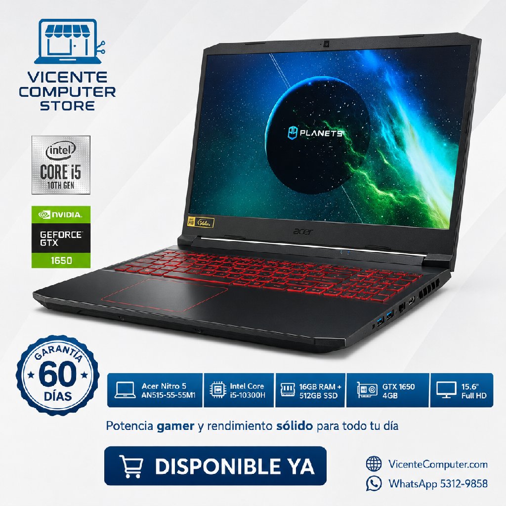 scaled_1000164566 ACER NITRO 5/CORE I5/GTX 1650 4GB - Imagen 1