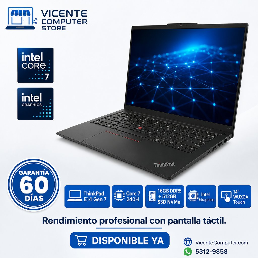 scaled_1000169964 THINKPAD E14 GEN7/CORE 7 240H/16GB/512GB SSD - Imagen 1