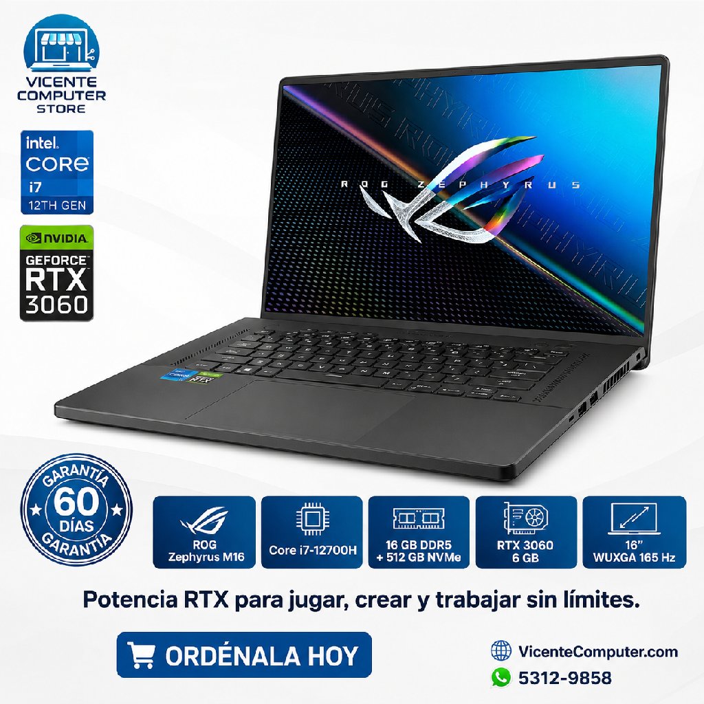 scaled_1000178590 ASUS ROG ZEPHYRUS M16/CORE I7/RTX 3060 6GB - Imagen 1