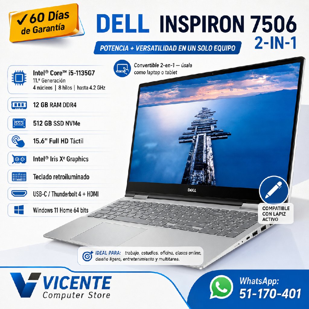 scaled_1000936047 Dell INSPIRON 7506 2 EN 1/ CORE I5-1135G7/ 12GB/ 512GB - Imagen 1