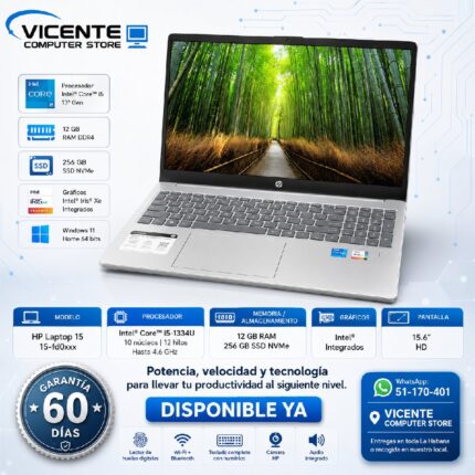 HP 15/ core i5-1334U/ 12GB/ 256GB